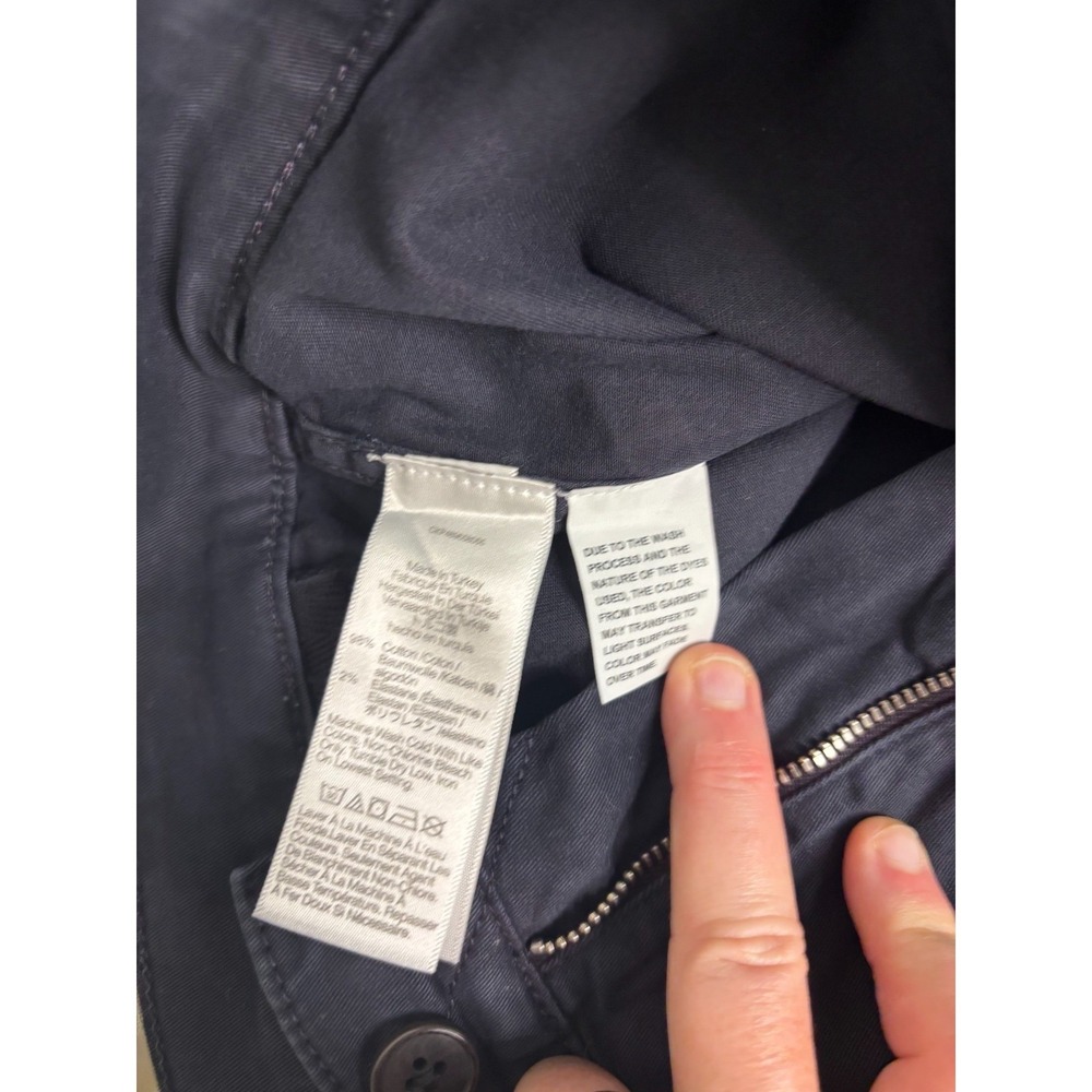 NWT Navy Madewell Women's The Darted Barrel-Leg Utility Workwear Pant 24 #NV176 - Picture 7 of 10